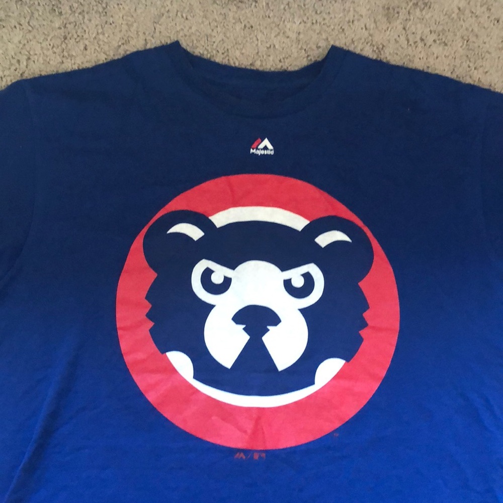 Blue Chicago Cubs Majestic t shirt